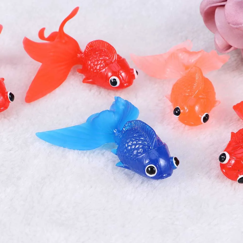 

10pc Artificial Safe TPR Kids Educational Gift Realistic Fish Tank Ornament Simulation Soft Rubber