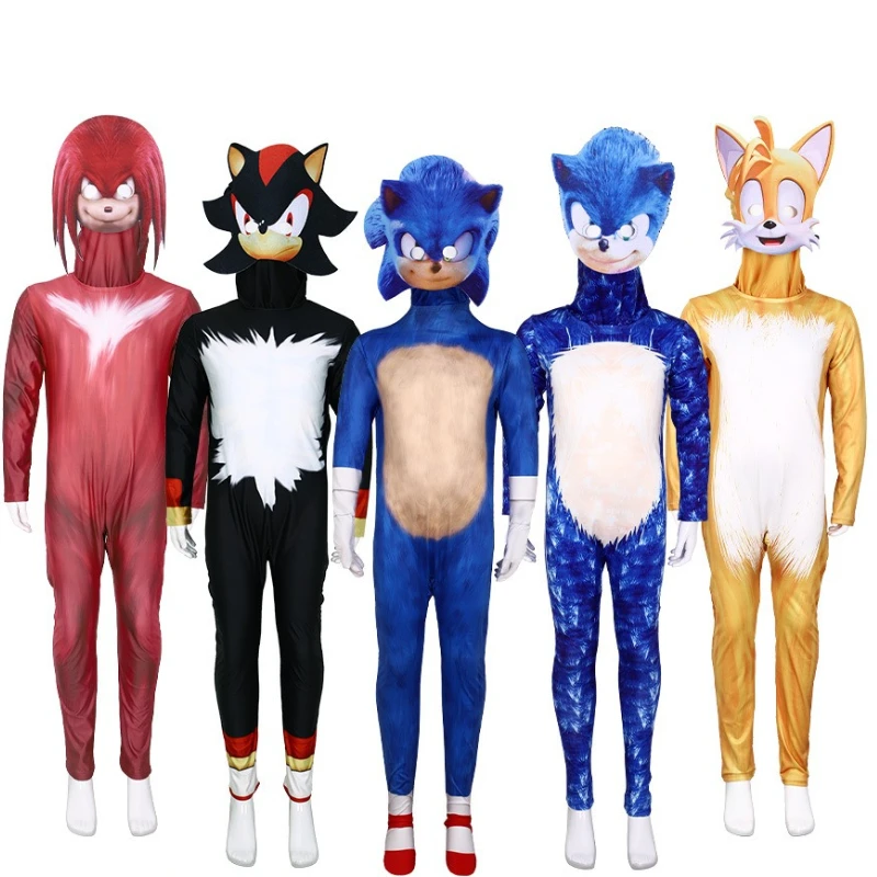 

Halloween Cosplay Anime Role-playing Suit Sonic The Hedgehog Jumpsuit