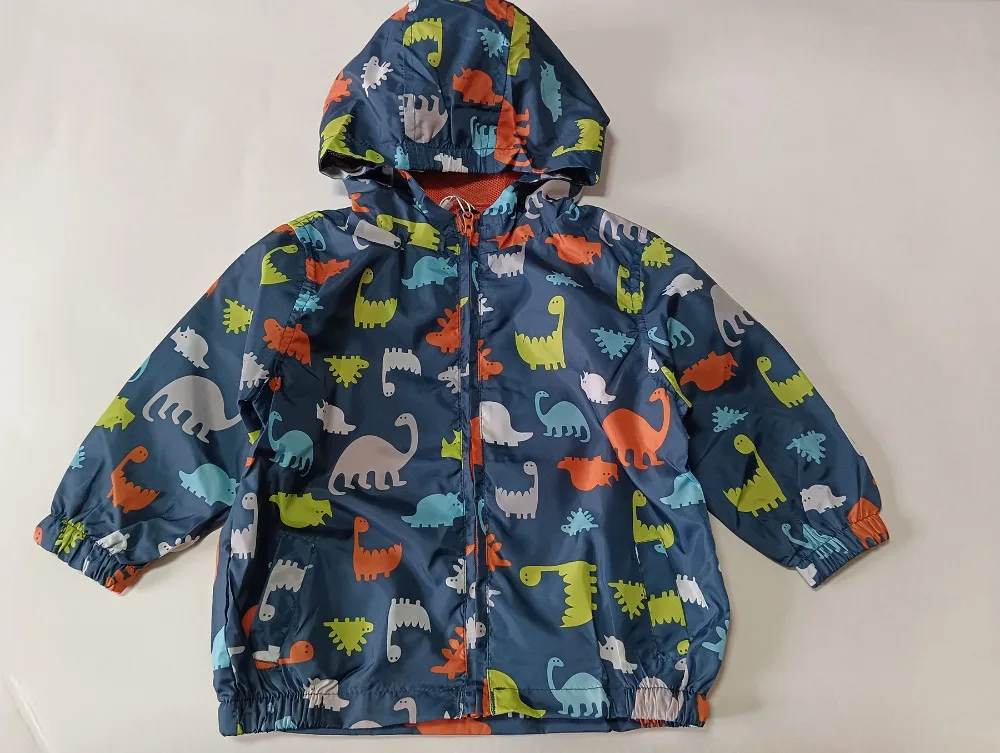 Veste mince pour enfants, vêtements pour garçons, impression complète de dinosaures, nouvelle collection printemps automne