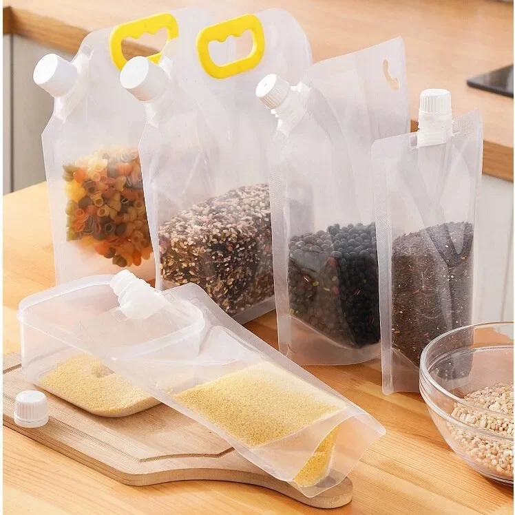 

Rice Packaging Bag Transparent Sealed Storage Bag Grains Moisture-Proof and Insect-Proof Thickened Portable Food-Grade Bag