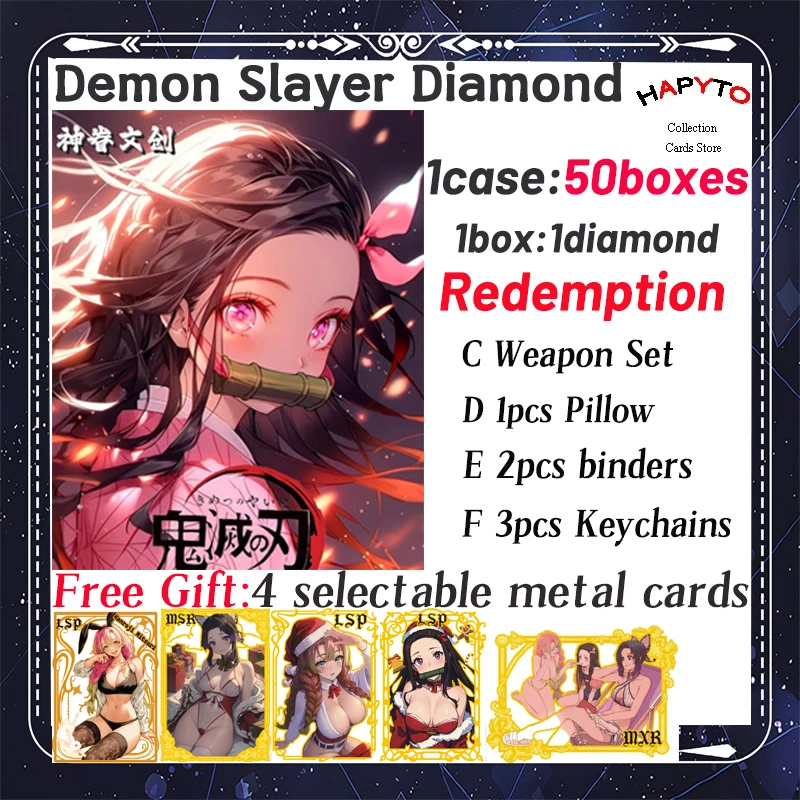 Wholesale Case Demon Slayer BoardsCollection Nezuko Shinobu Japanese Anime Kimetsu Yaiba Booster Box Tcg Card Toy Hobbies Gifts