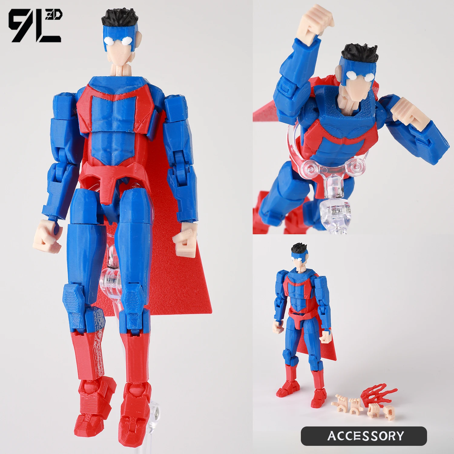 9L3D Gedrukt Superhelden Invincible 2.0 Anime Multi-Jointed Shapeshift Speelgoed Actiefiguren Mannequin Model Ornamenten Geschenken