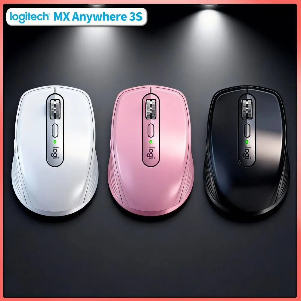 Wireless MX Anywhere 3S Mouse - 8K DPI, MagSpeed Scroll, Anti-Slip Surface, Perfect for Watch Design Creative Studio Task
