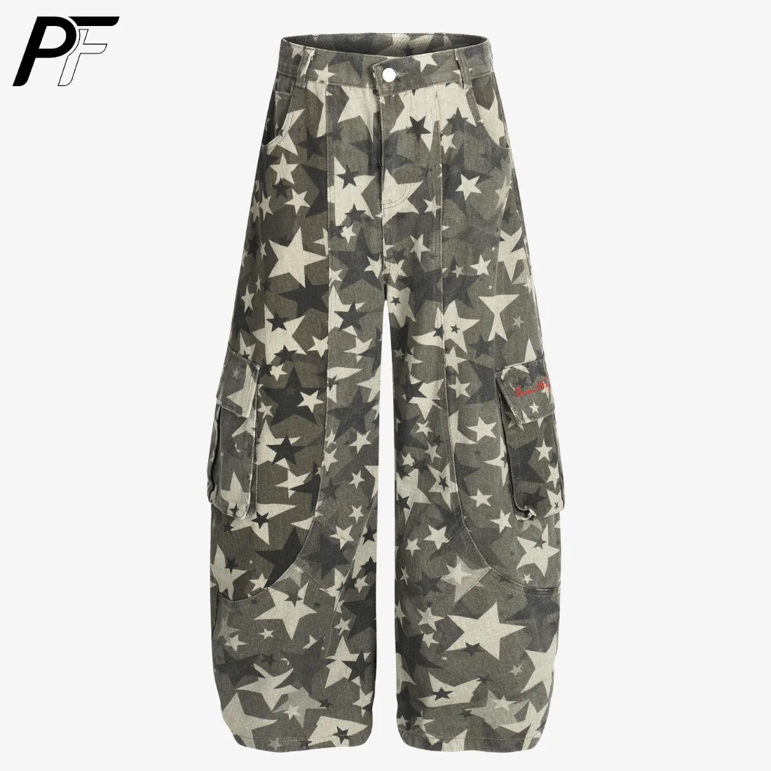

Широкие брюки карго Y2K в стиле винтаж с камуфляжным принтом, многокарманные, свободные, повседневные, в стиле Харадзюку, хип-хоп, американский модный джинсовый стиль