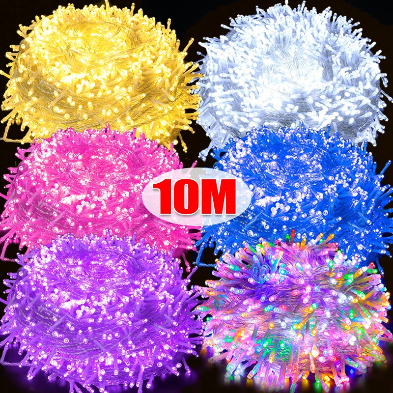 1/2/3/4/5/10M LED String Lights Waterproof Battery Fairy Garland Light Lamp Christmas Wedding Party Decoration Holiday Lighting