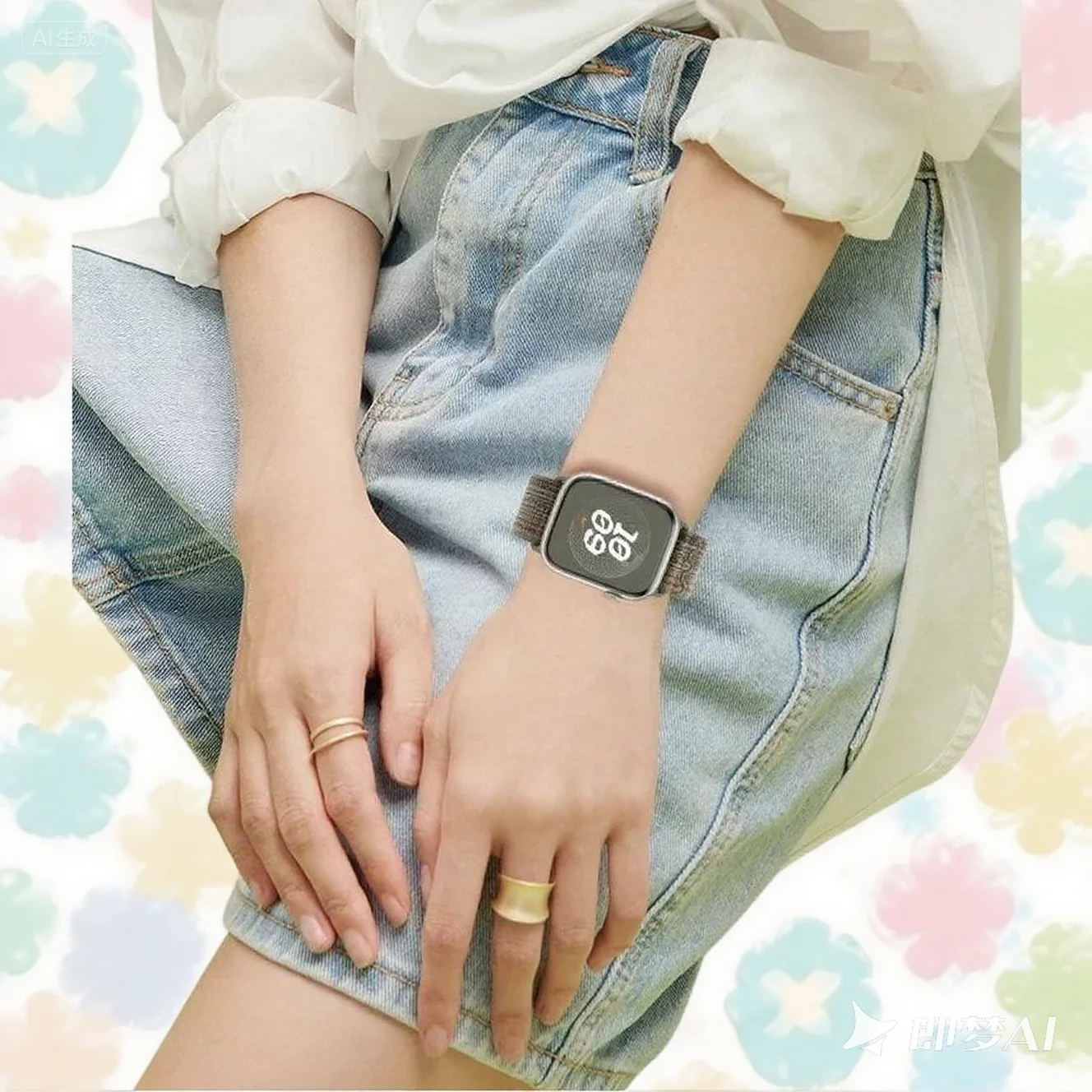 Tali Olahraga Lingkaran Nilon Desain Baru untuk Tali Jam Tangan Apple 49Mm Gelang IWatch S10 9 8 7 6 5 4 Se2 Ultra 2 46Mm 45Mm 44Mm 41Mm 42Mm