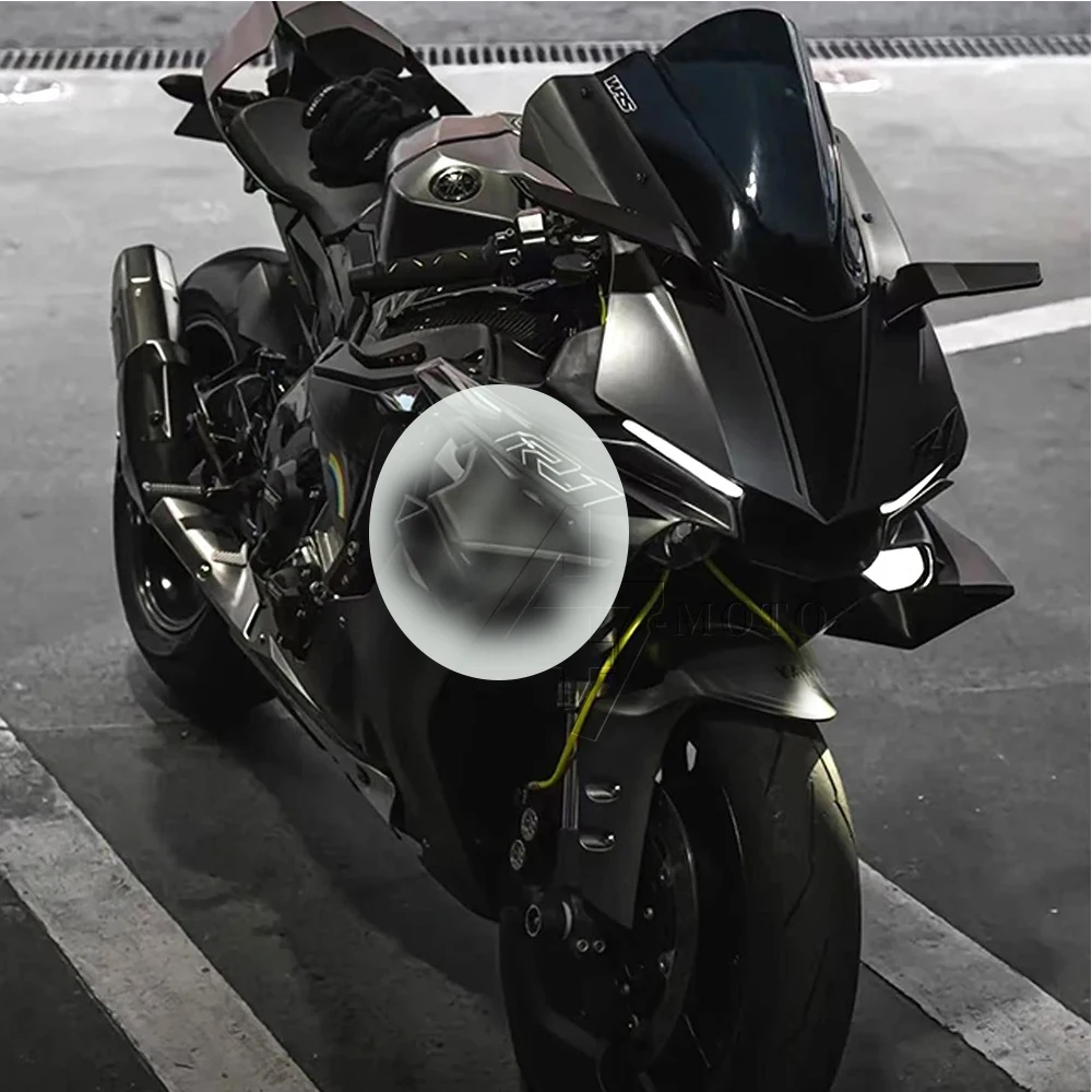 

Motorcycle fixed wing spoiler For Yamaha YZF-R1 YZFR1 2015-2024 YZF-R3 YZFR3 2019-2024 YZF-R1M R1M2015-2024 aerodynamics Winglet