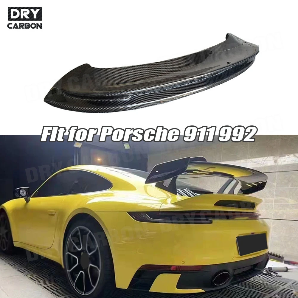 

Carbon Fiber Rear Trunk Duck Spoiler FRP Wing Body Kits Car Styling Accessories For Porsche 911 992 2022