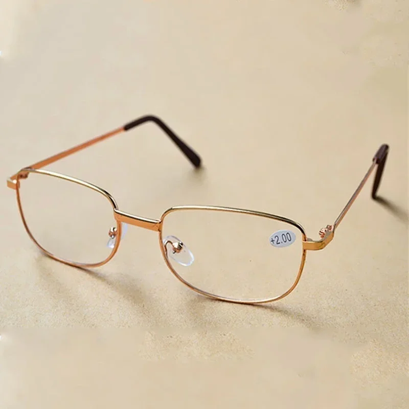 Metal Frame Reading Glasses Men Women Unisex Prescription Presbyopia Eyeglasses Hyperopia Eyewear Diopter +1.0 To +4.0