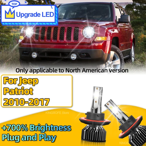 Imagen 1 del producto Bombilla LED para faros de coche H13 Canbus luces automáticas 30000LM para Jeep Patriot 2010 2011 2012 2013 2014 2015 2016 2017 norteamericano