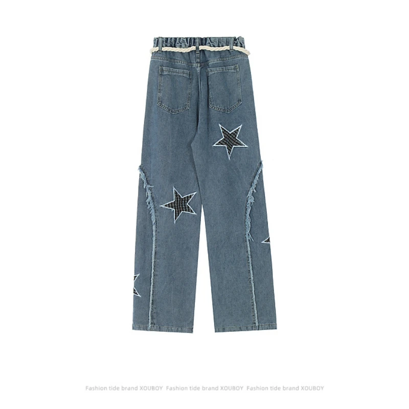 Pantalones vaqueros clásicos Retro Para hombre y mujer, Jeans Cargo rectos de gran tamaño con cremallera, estilo Hip-Hop, Punk, Y2K, deportes al aire libre