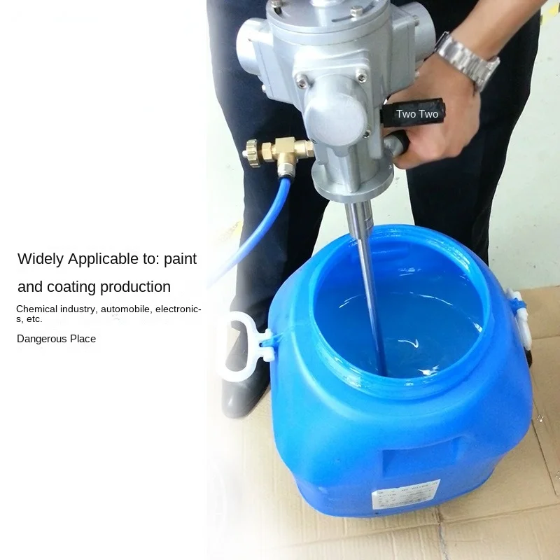 Pneumatic Mixer 50 Gallon Paint Coating Mixing Vertical Small Hand-Held Mixer