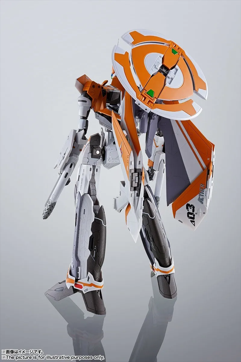 【الأصلي】BANDAI DX Chogokin VF-31E Macross Delta Siegfried (استخدام تشاك موستانج) لعبة مجسمة كاملة من Mecha