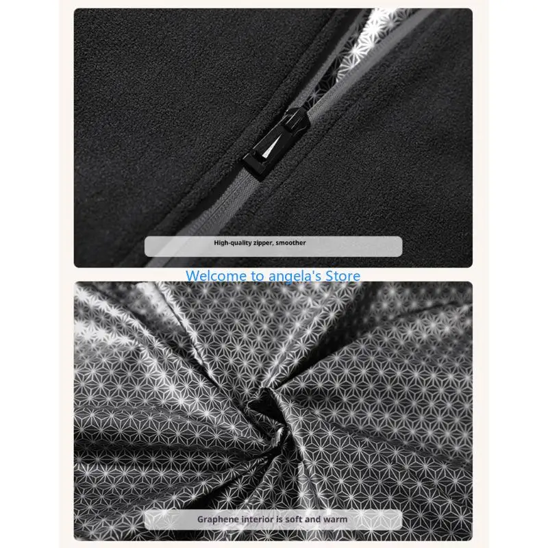 X4YC Heated Fleece with Battery,Fleece Heating Jackets Not Included)