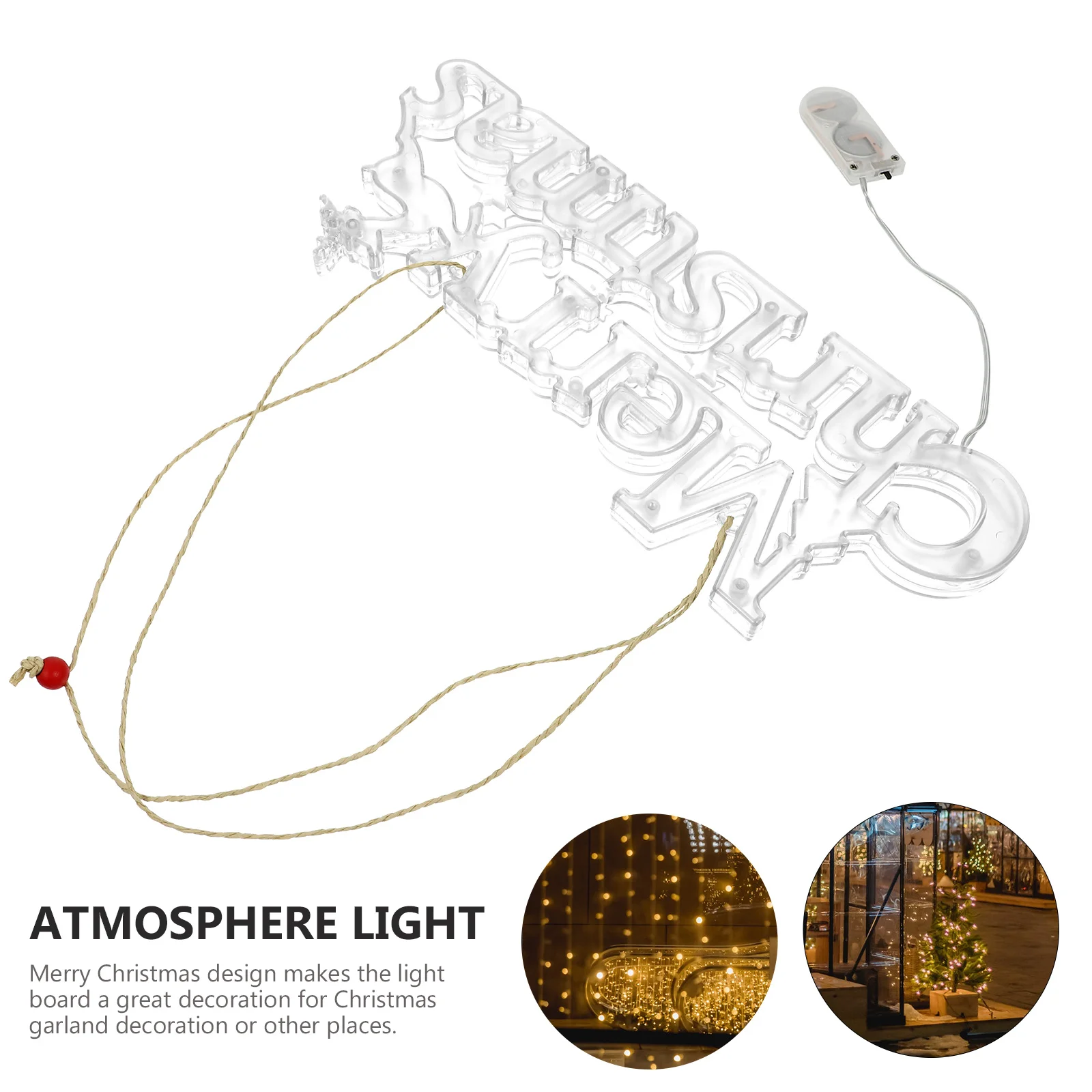 عيد ميلاد سعيد رسالة ضوء مجلس شنقا حبل ديكور عيد الميلاد جارلاند مصباح لتهيئة الجو ديكور المنزل الطرف