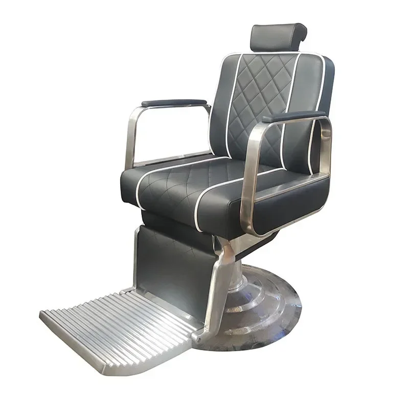 High-end men's barber shop chair can be rotated and lifted retro large chair hair salon oil head shaving hair cutting chair
