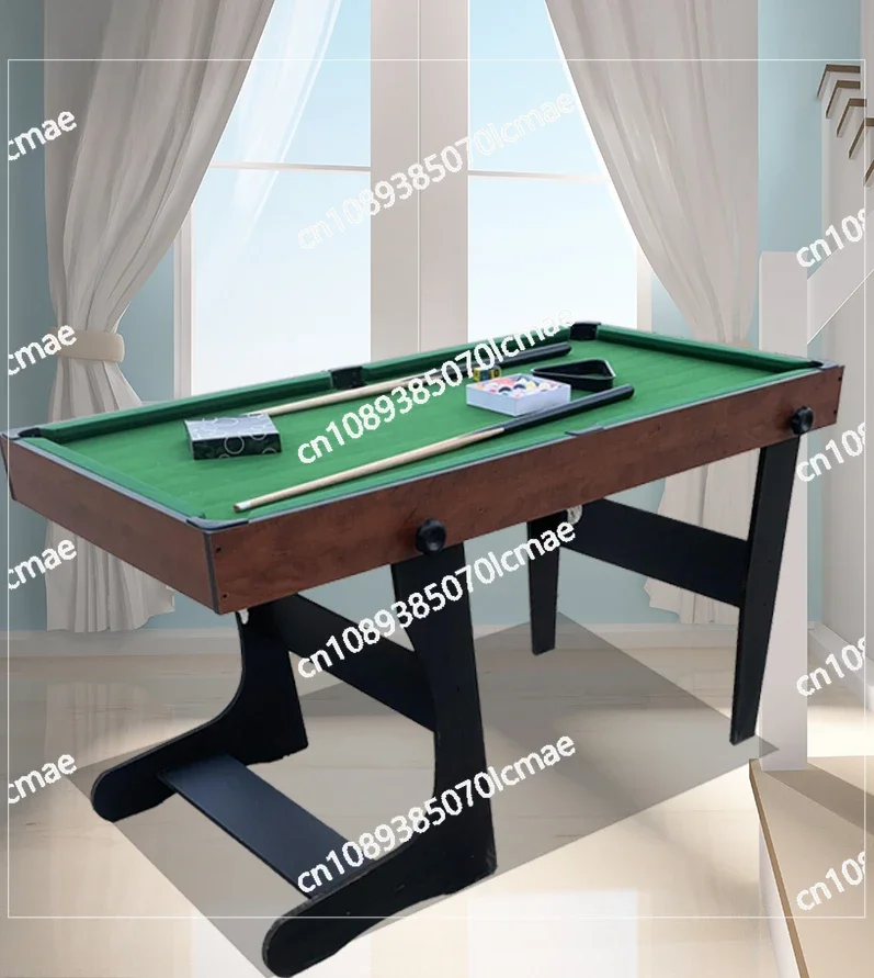 Solid Wood Billiards Table, Foldable Indoor Home Decor