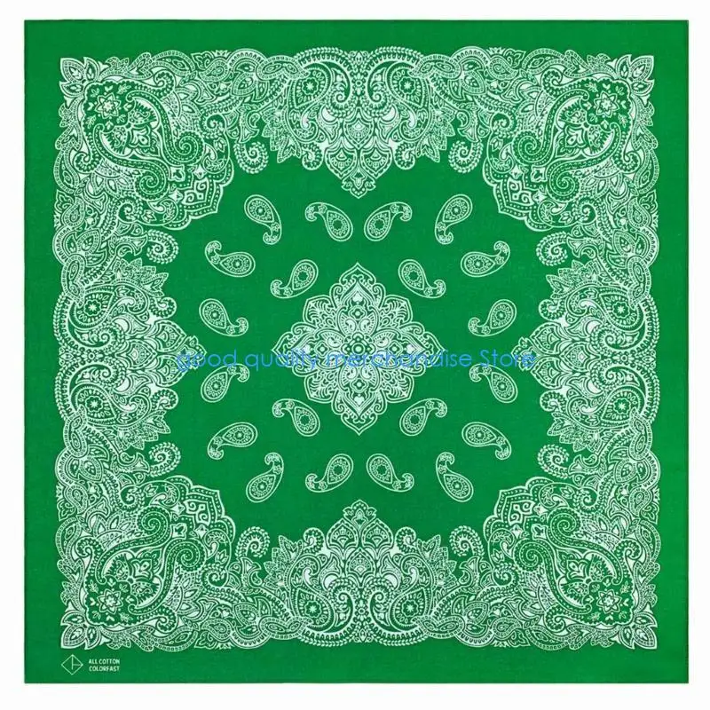 

Y5JD Paisleys Bandanas Handkerchief Multifunctional Scarves Hiphop Styles Scarf for Men and Women