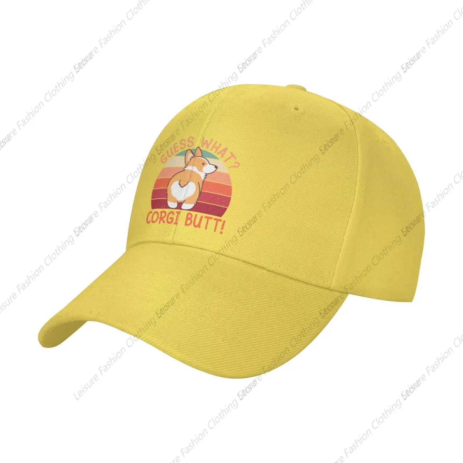 Guess What Corgi Butt Baseball Cap for Men Women Dad Hat Classic Adjustable Golf Hats