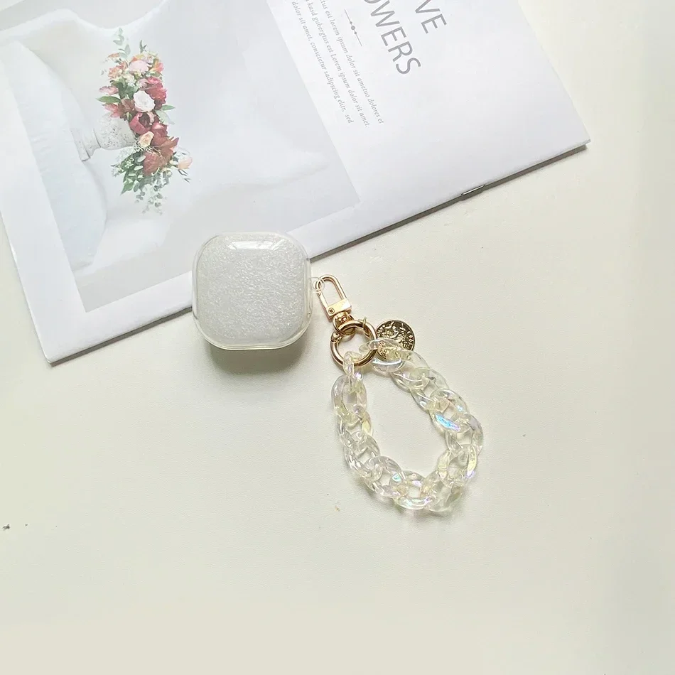 ل Soundcore R50i NC حافظة موضة زهرة معصمه غطاء شفاف سيليكون حقيبة سماعة الاذن ل soundcore r50i nc غطاء