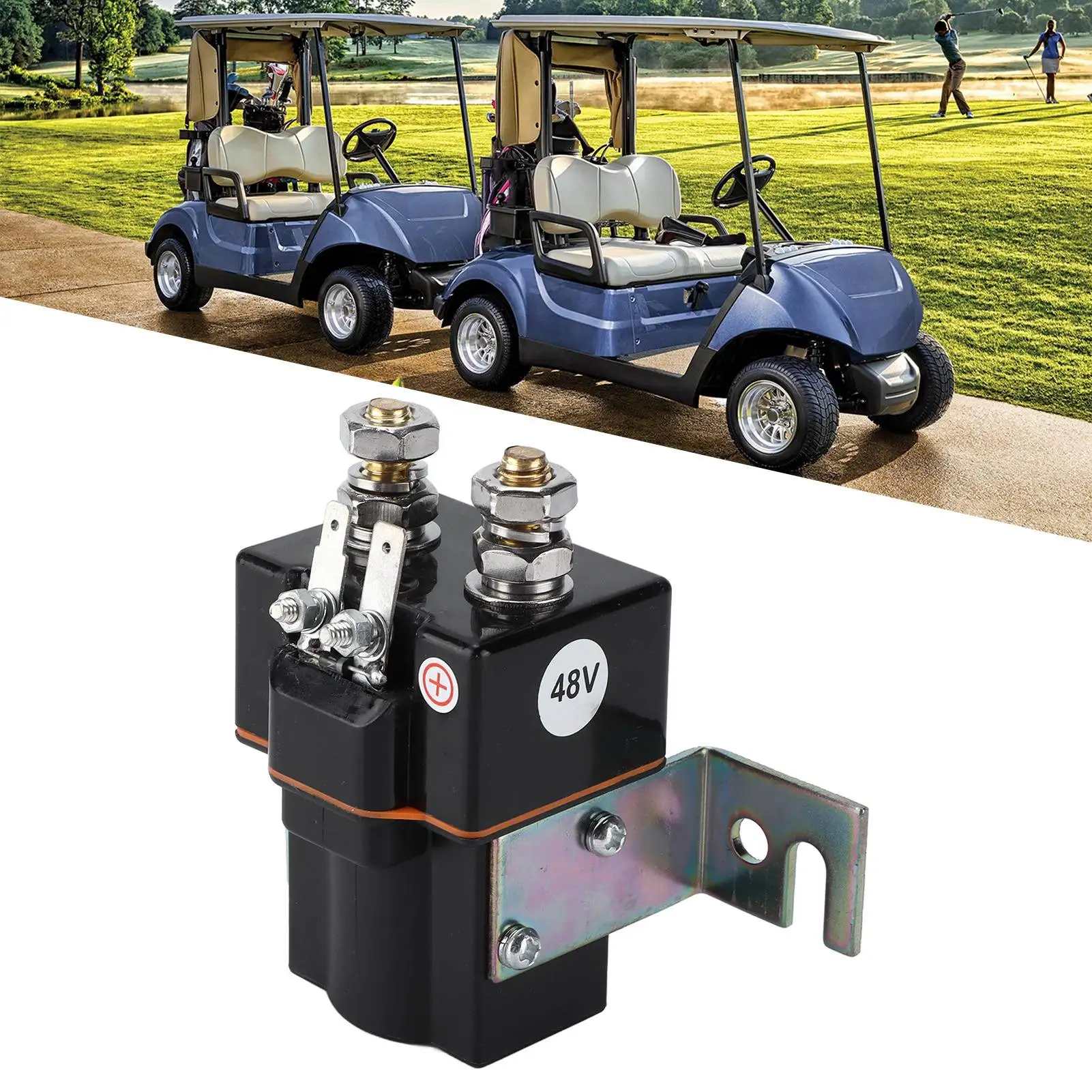 

48V Starter Relay Solenoid for Club Car 4 Terminal Solenoid Coil | 95-Up DS and 04-Up Precedent Golf Carts - 101908701 & 5722