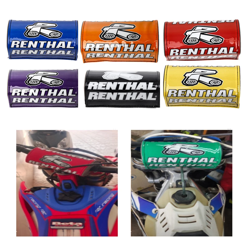 Powermotor-موتوكروس وسادة واقية للصدر ، وسادة المقود ، ملحقات الدراجة الترابية MX ، 7 ألوان ، دراجة نارية ، RENTHAL 1-1000