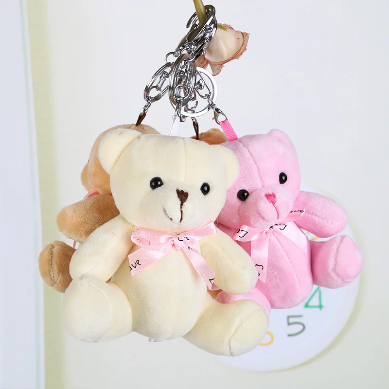 

Cute Teddy Bear Plush Toy Doll Animal Soft Fluffy Keychain Bag Pendant Children's Birthday Gift Plush Toy