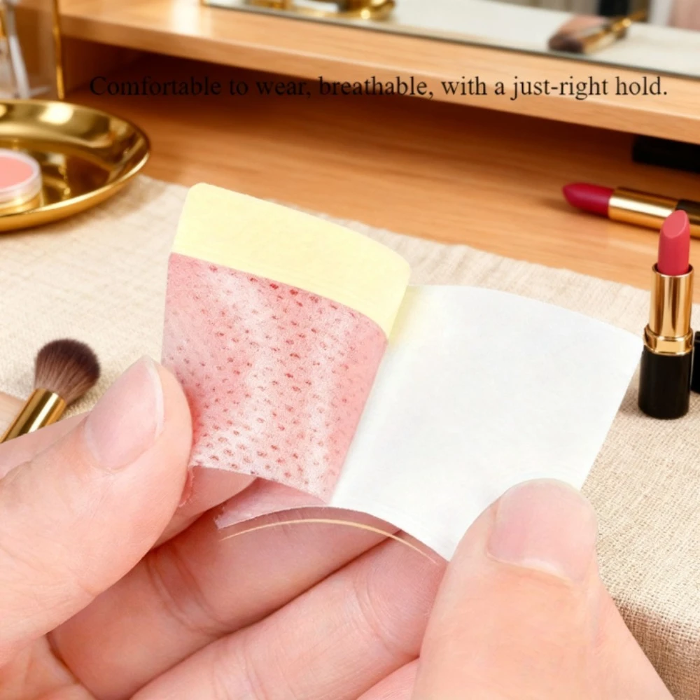 แผ่นรองอายแชโดว์แบบไม่มีขน 40 ชิ้น/แพ็ค, แผ่นเจลรองอายแชโดว์แบบไม่มีขน, ป้องกันคราบเครื่องสำอางสำหรับต่อขนตา