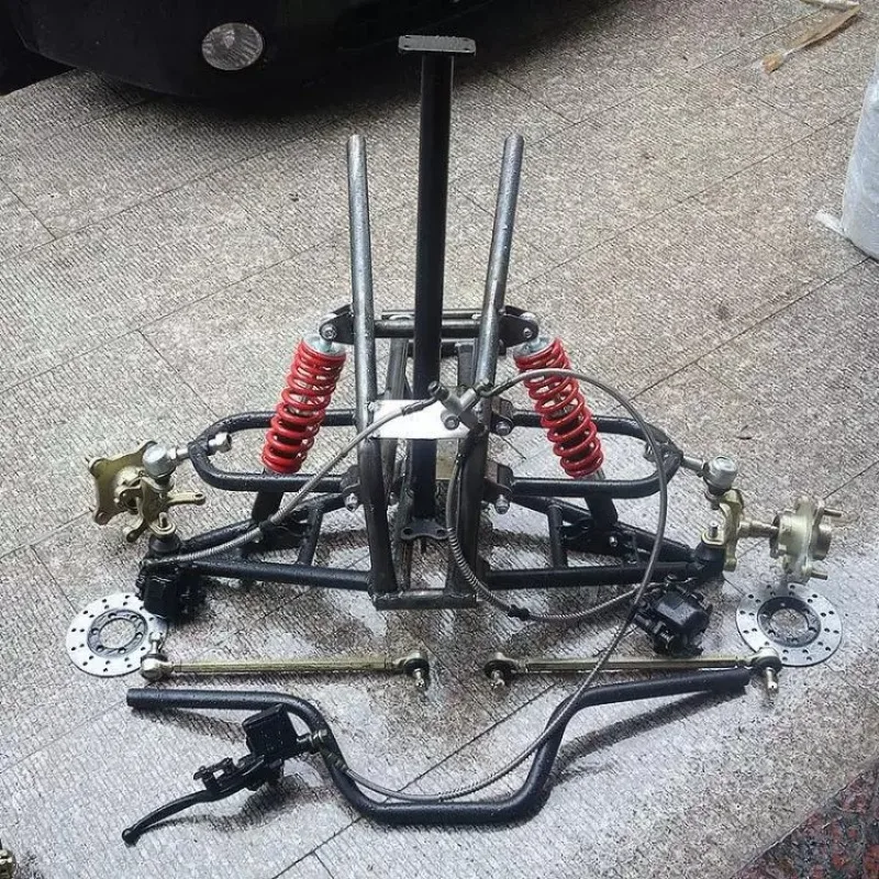 Modified three- and four-wheel ATVs, motorcycles, electric go-karts, front suspension handles, steering horn cart headframe