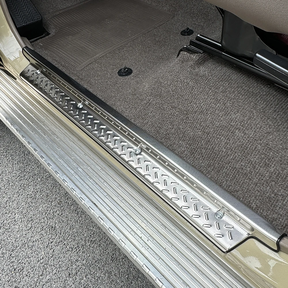 

304# Stainless Steel Door Sill Scuff Plate Cover Trims for to yota Land Cruiser 70 76 79 Accessories 2007-2025