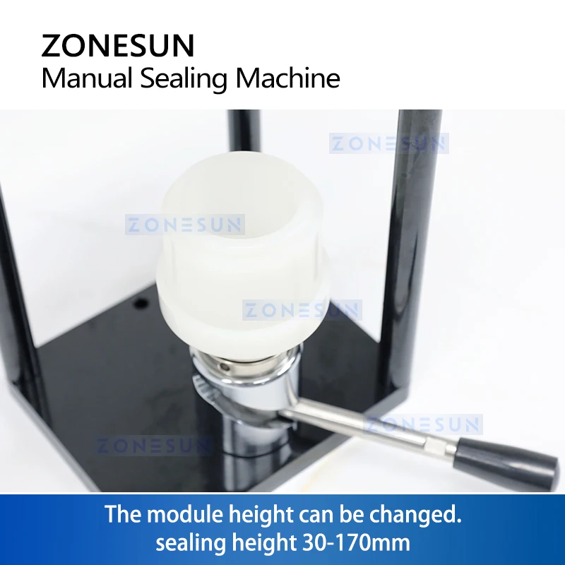 ZONESUN ZS-FJG100 Sigillatrice manuale per lattine in PET e alluminio nella produzione di piccoli lotti