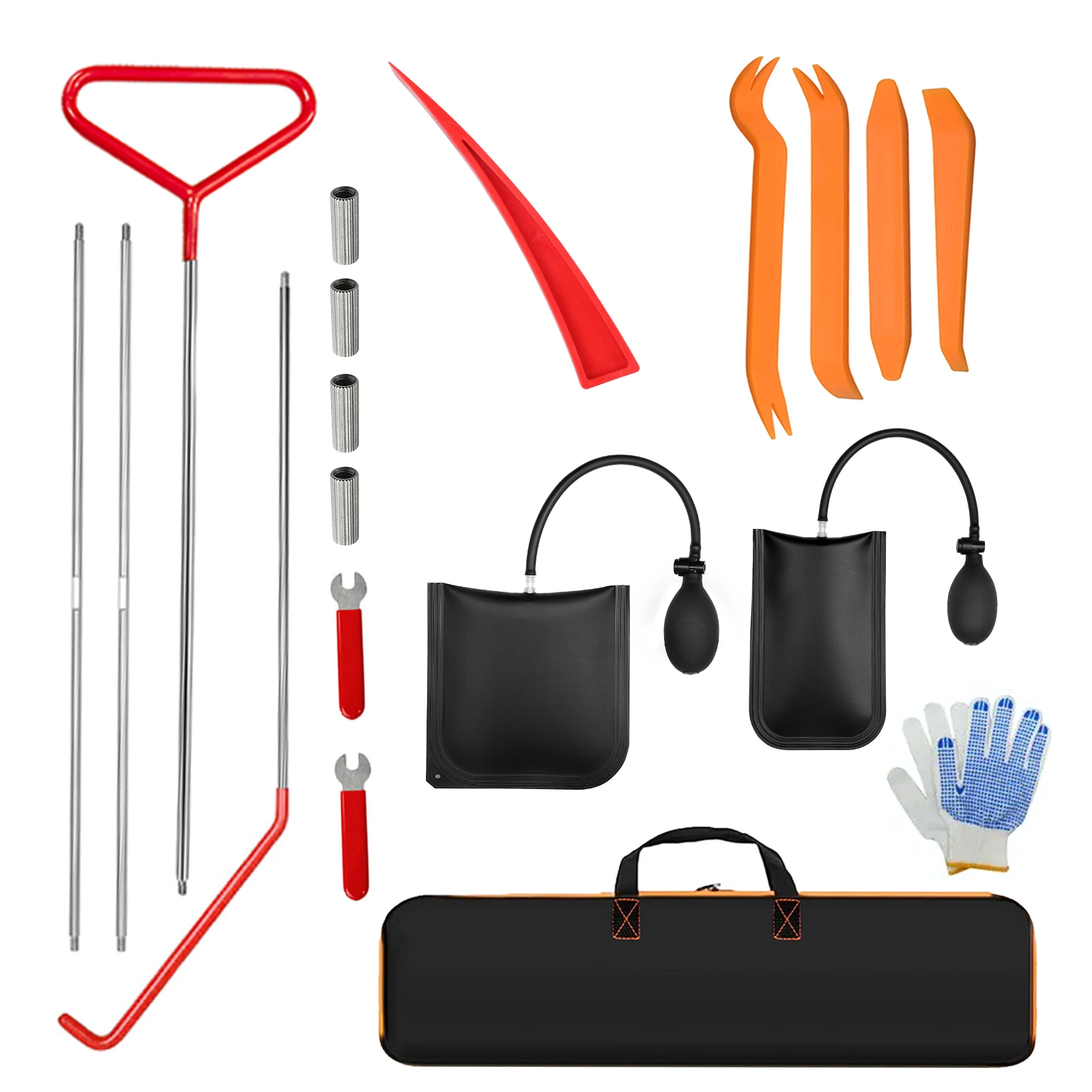 

1 package 66 "Garage door retractor long distance tool, Outdoor steel wheel retractor Fifth push retractor,Portable Manual tools
