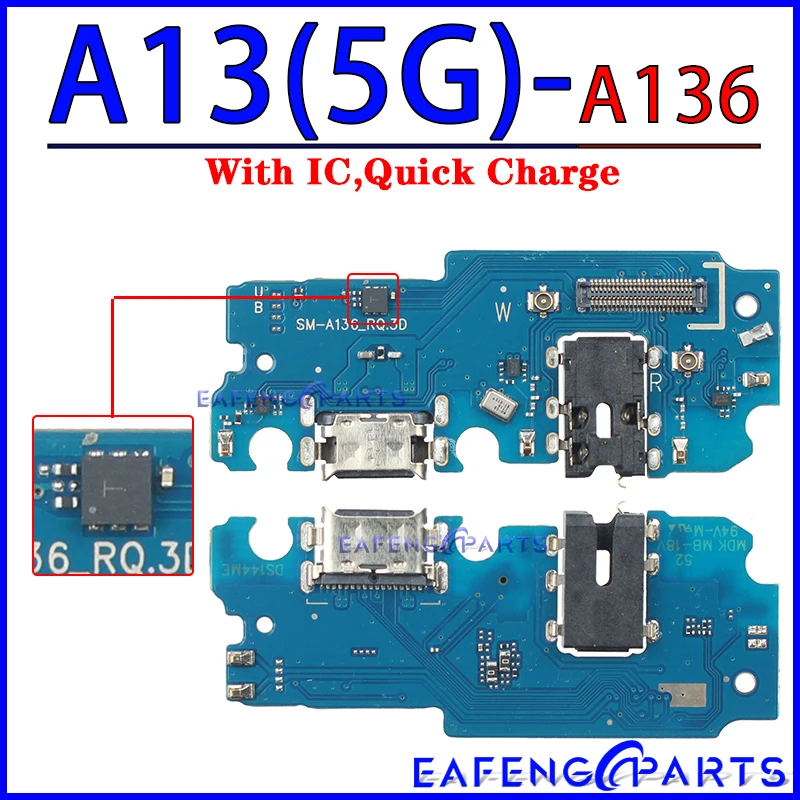 Usb Dock Charger Port for Samsung Galaxy A03 Core A03S A13 A23 A33 A53 A73 4G 5G Charging Board Module