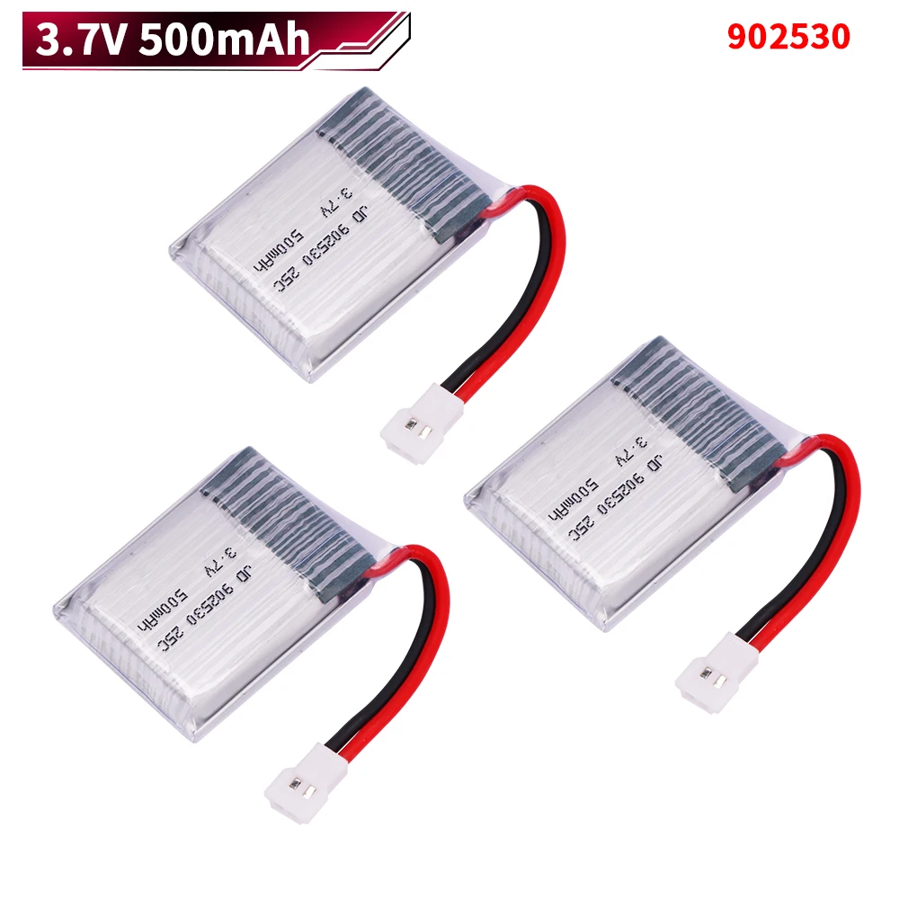 25C 902530 500mAh 3.7V LiPo Battery and charger For Wltoys V931 F949 XK K123 6Ch RC Helicopter high quality lipo battery
