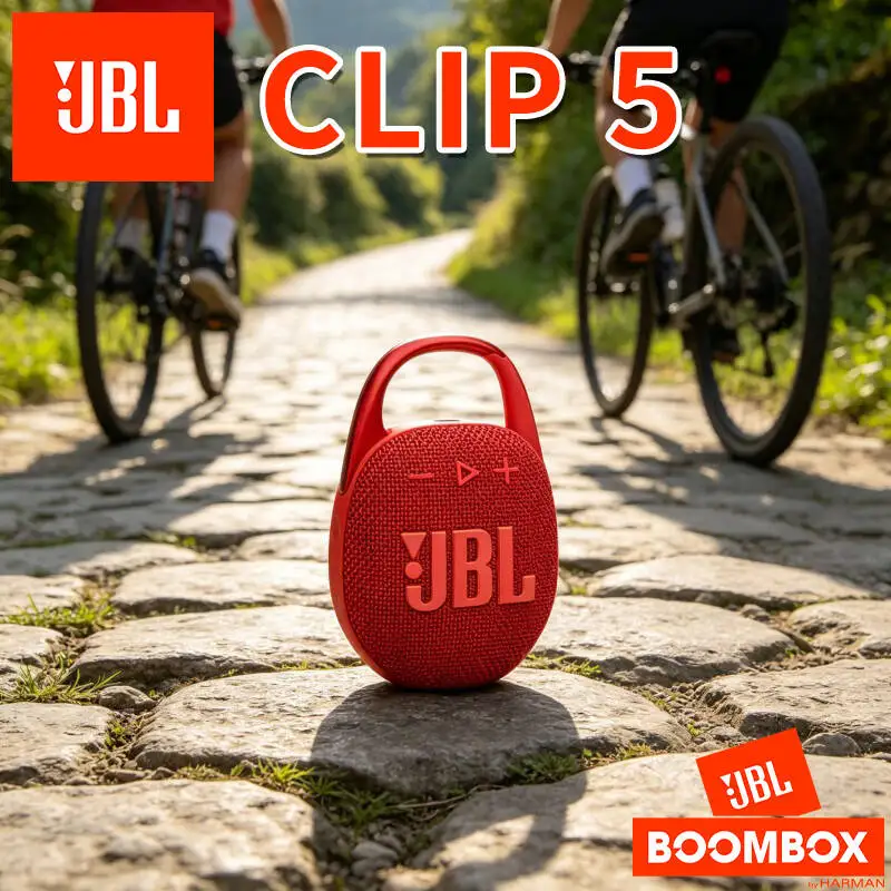 

Brand New JBL Clip 5 Outdoor Office Speaker Light Portable Body Support Clear Voice Call For Temporary Outdoor Meetings