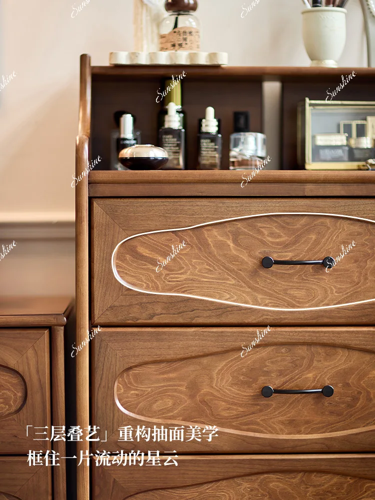 French retro starry sky four chest, bedroom, bedside storage cabinet
