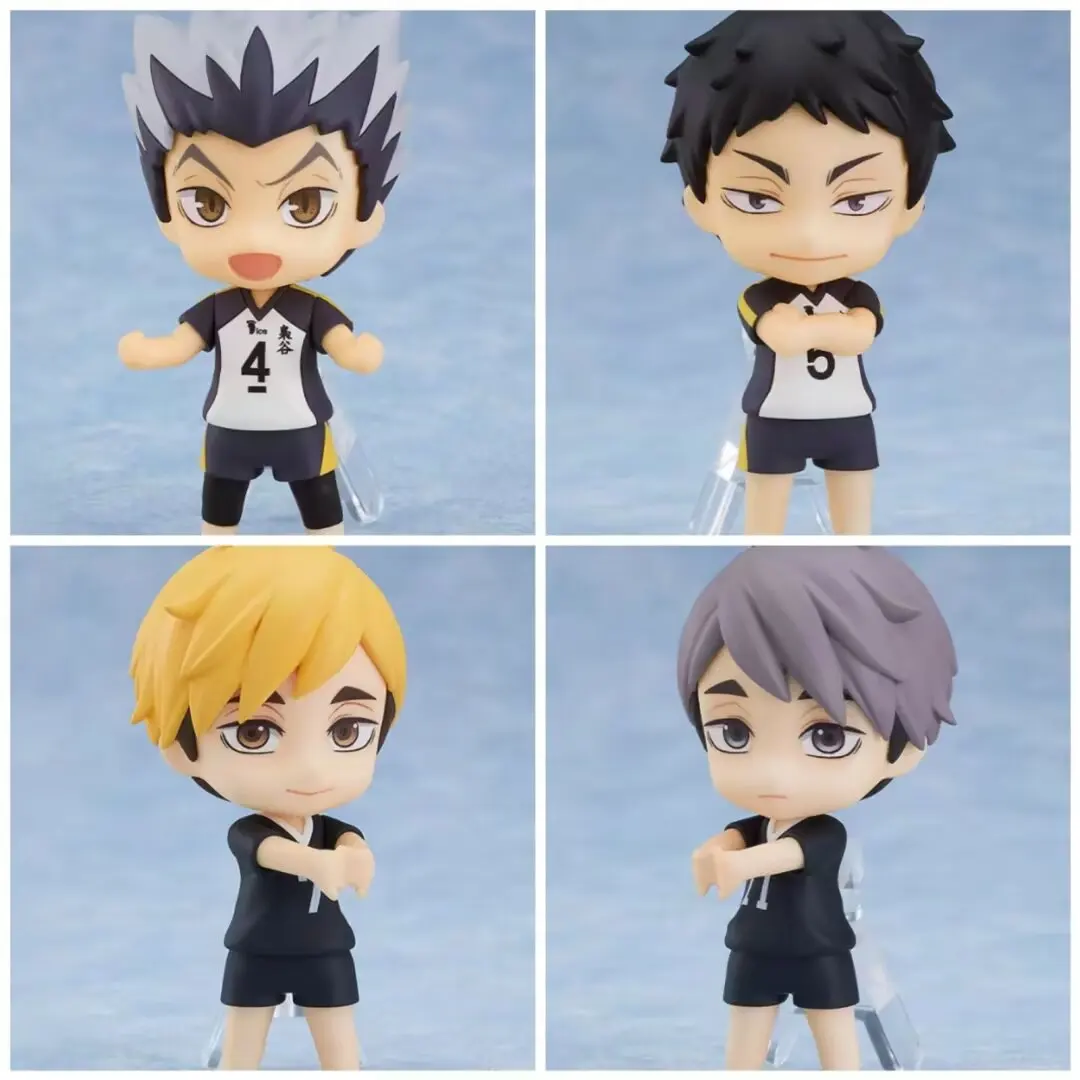 8 unidades Haikyuu!! Anime figura kodzuken hinata shoyo tobio kageyama pvc figuras de ação modelo crianças boneca ornamentos brinquedo presente