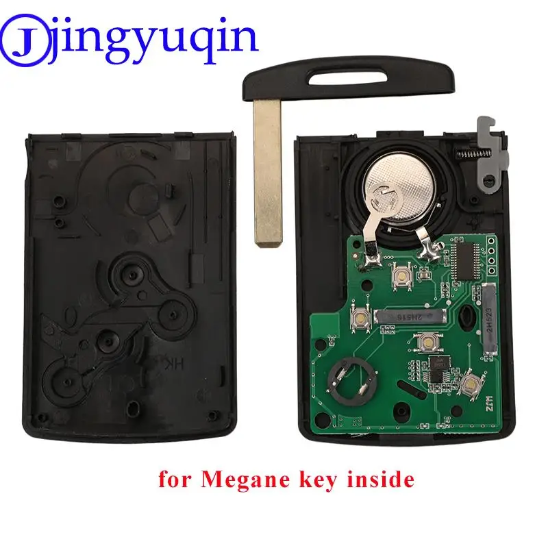 jingyuqin Keyless Remote Key Card do Renault Megane Fluence Laguna Scenic Clio Captur Koleos 433MHz ID46-PCF7952/4A-7953