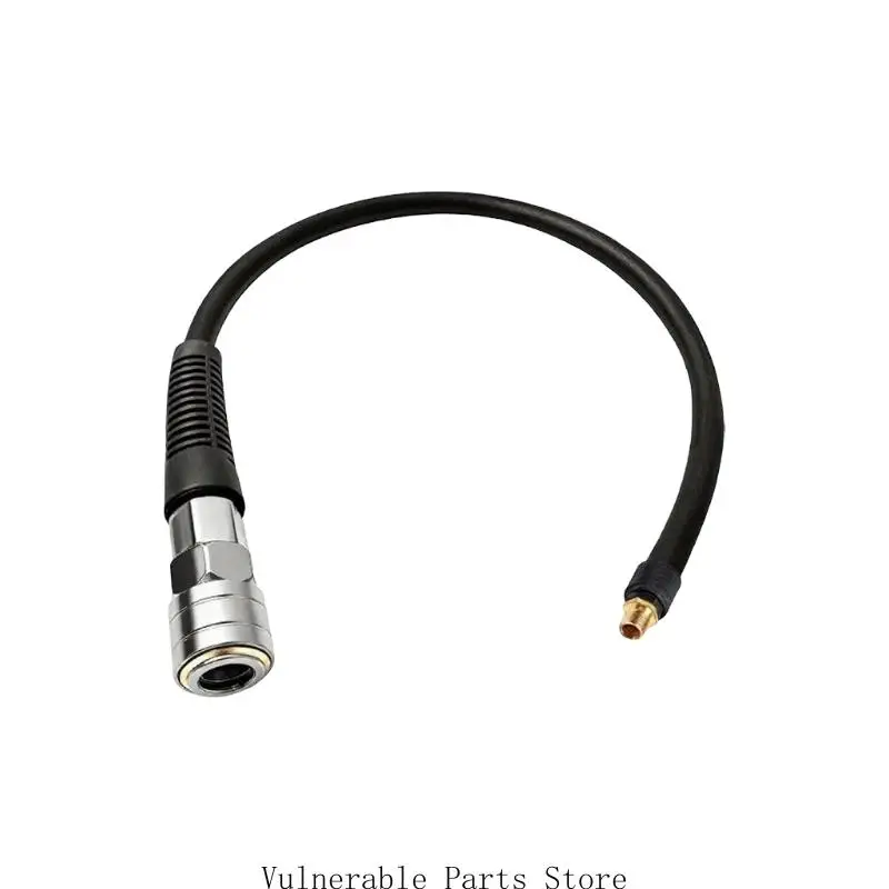 Threaded Tire Inflator Adapter with C Metal Air Chuck for Garage Pressure Check and Tire Service Work Daily