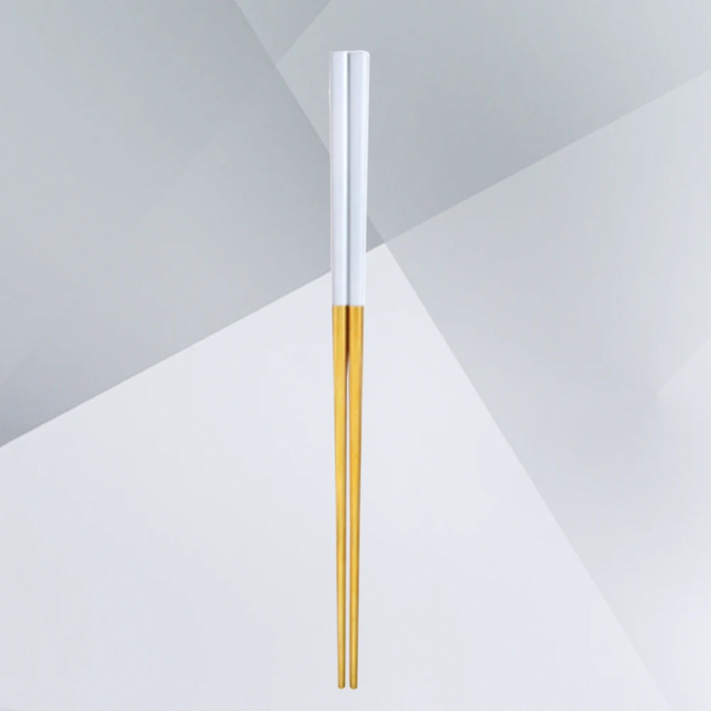

1pcs Stainless Steel Chopsticks 23Cm Square Brushed Polished Anti Slip Lightweight Cooking Sushi Noodles Rice Gift Home