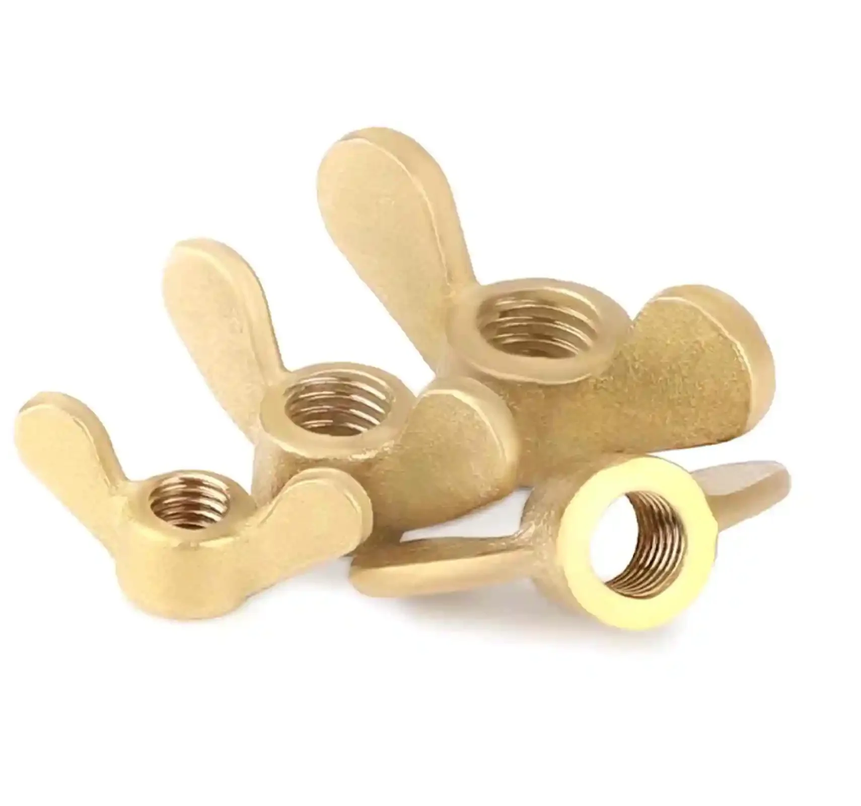 M4*0.7 M5*0.8 M6*1.0 M8*1.25 M10*1.5 M12*1.75 Brass Wing Nuts Thumb Butterfly