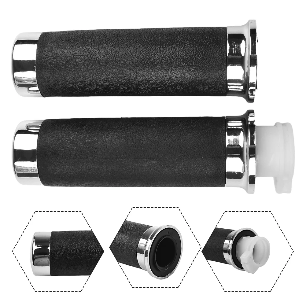 ABS & Rubber Hand Grips Throttle Tube for Shadow For Aero VT1100C C2 C3 VT1100T 9202 Perfect Fit and Finish  ABS