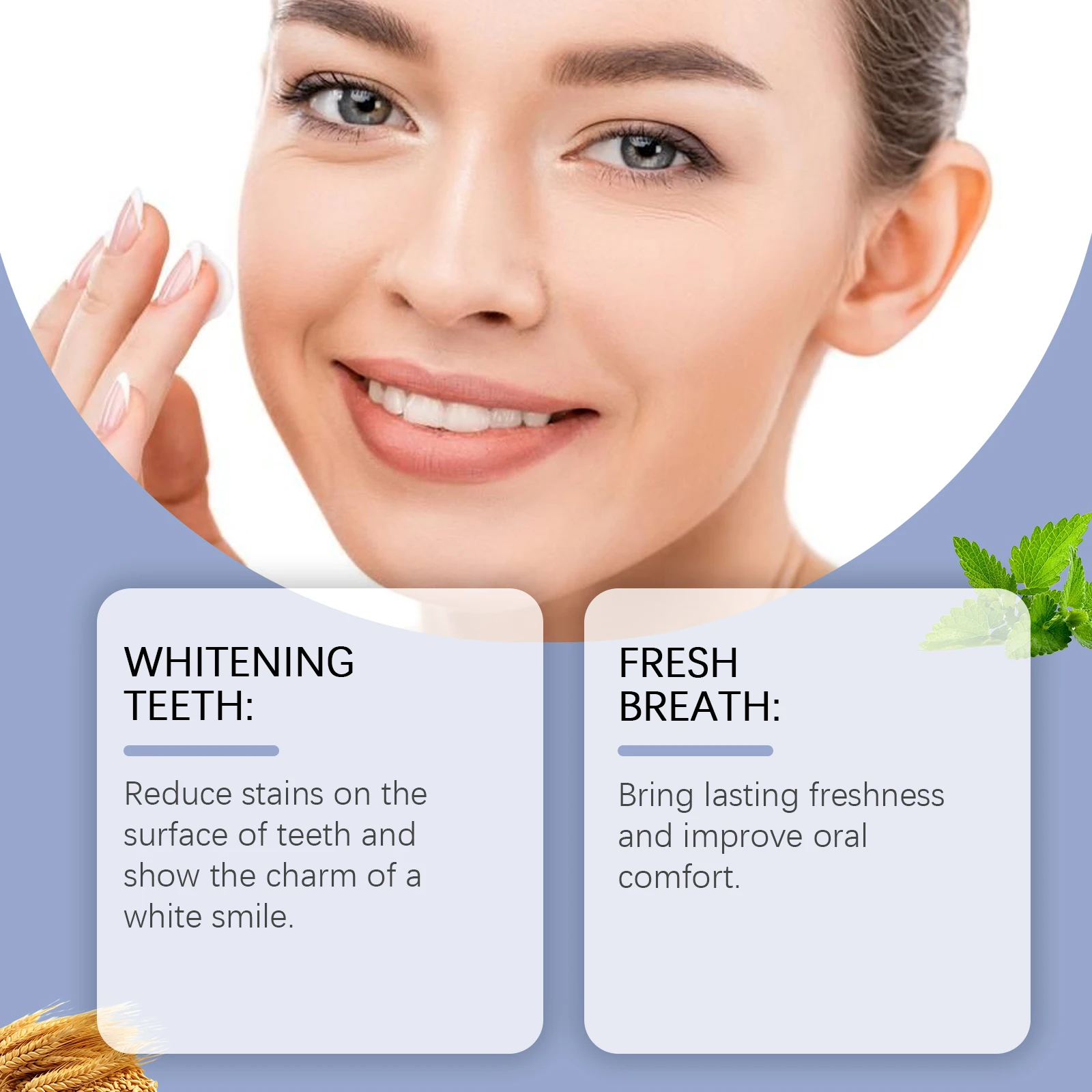 치아 미백 파우더 표백 노란색 치아 얼룩 플라크 제거 구강 냄새 개선 베이킹 소다 치과 색상 교정 파우더