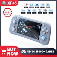 XF43 Video Game 3000mAh Battery Pocket Handheld Game Console Support Muiti Language 4.3inch IPS Screen 3D Jovsticks Gamepad
