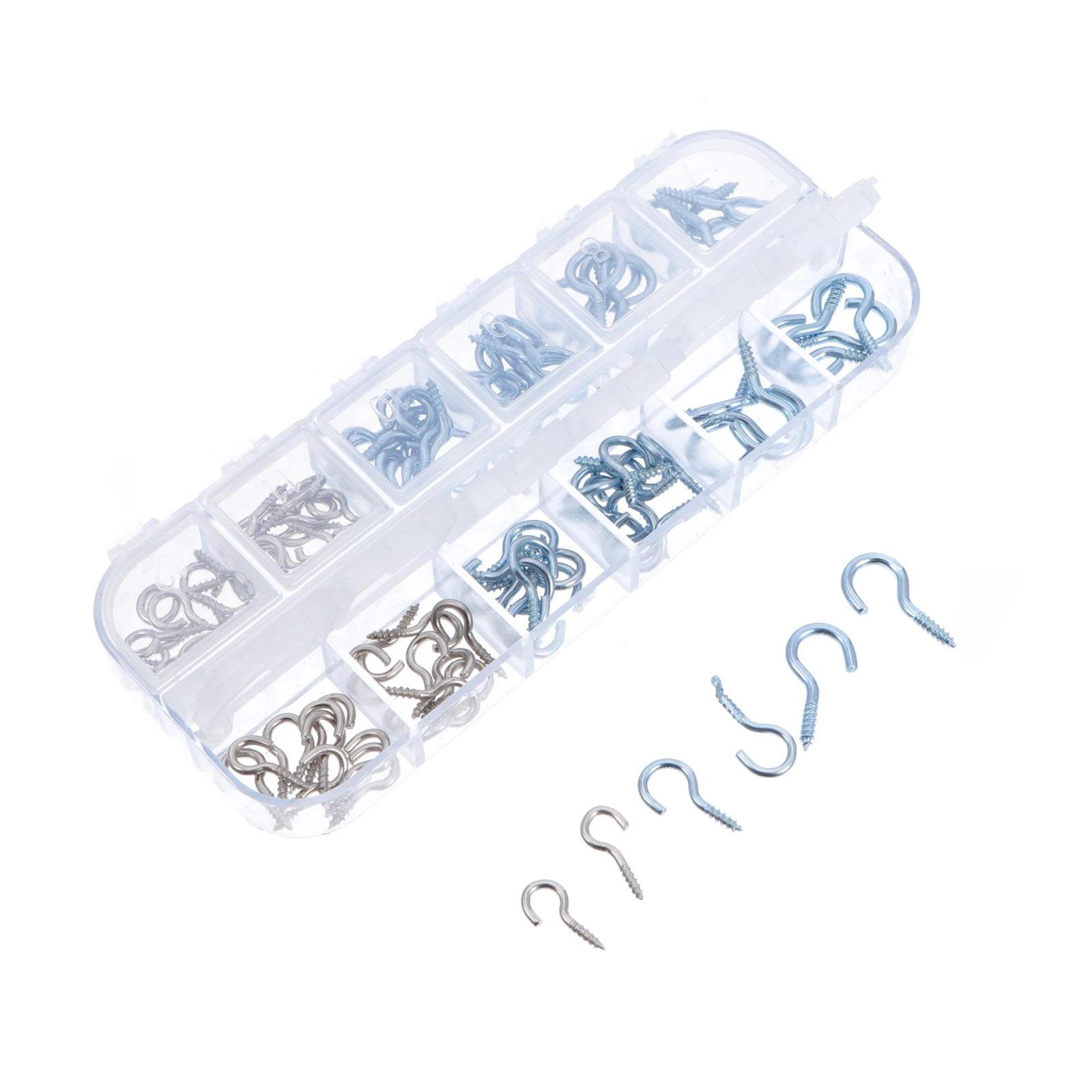 

100Pcs Sheep Eye Screw Hooks Durable Carbon Steel Eye Screws for DIY Jewelry Hanging Photos Wood Crafts DIY Supply