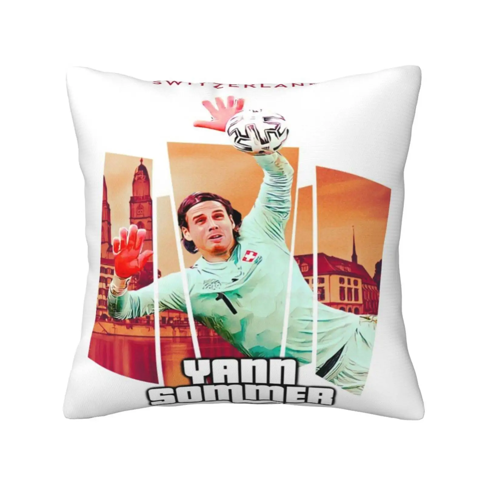 Switzerland Yann Sommer Home Sofa Car Waist Throw Pillowcase Style Grand Theft Auto Yann Sommer Switzerland Goalkeeper European