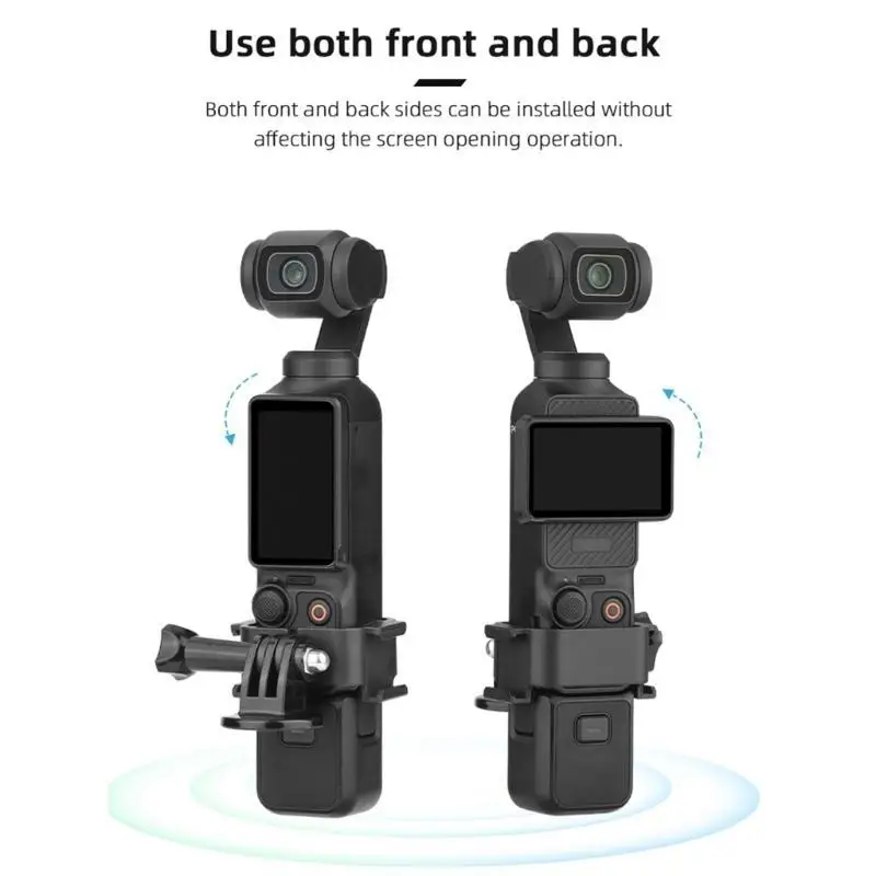 31BA Versatile Camera Cage Cold Shoe Adapter for Pocket 3Camera Backpack Clip Perfect for Outdoor Travel Photography