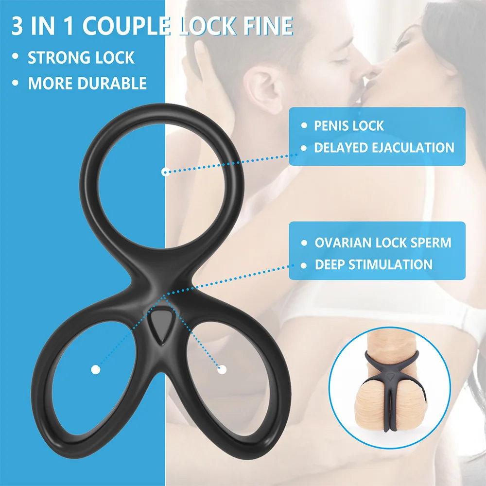 Silicone Durable Penis Ring Adult Men Linen Nozzle Ejaculation Delay Cock Rubber Rings Penis Enlargement Sex Toys For Male Sex