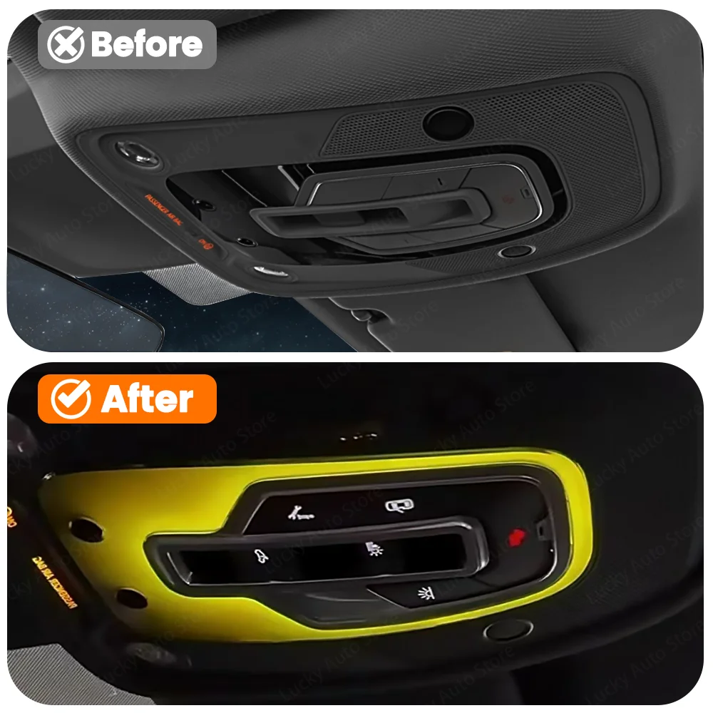 

LED 32 color ambient light top reading light Upgrade Refit LED Roof RGB Decorative Lamp For Audi A4 A5 A6 A7 C8 A4 A5 Q7 B9 Car