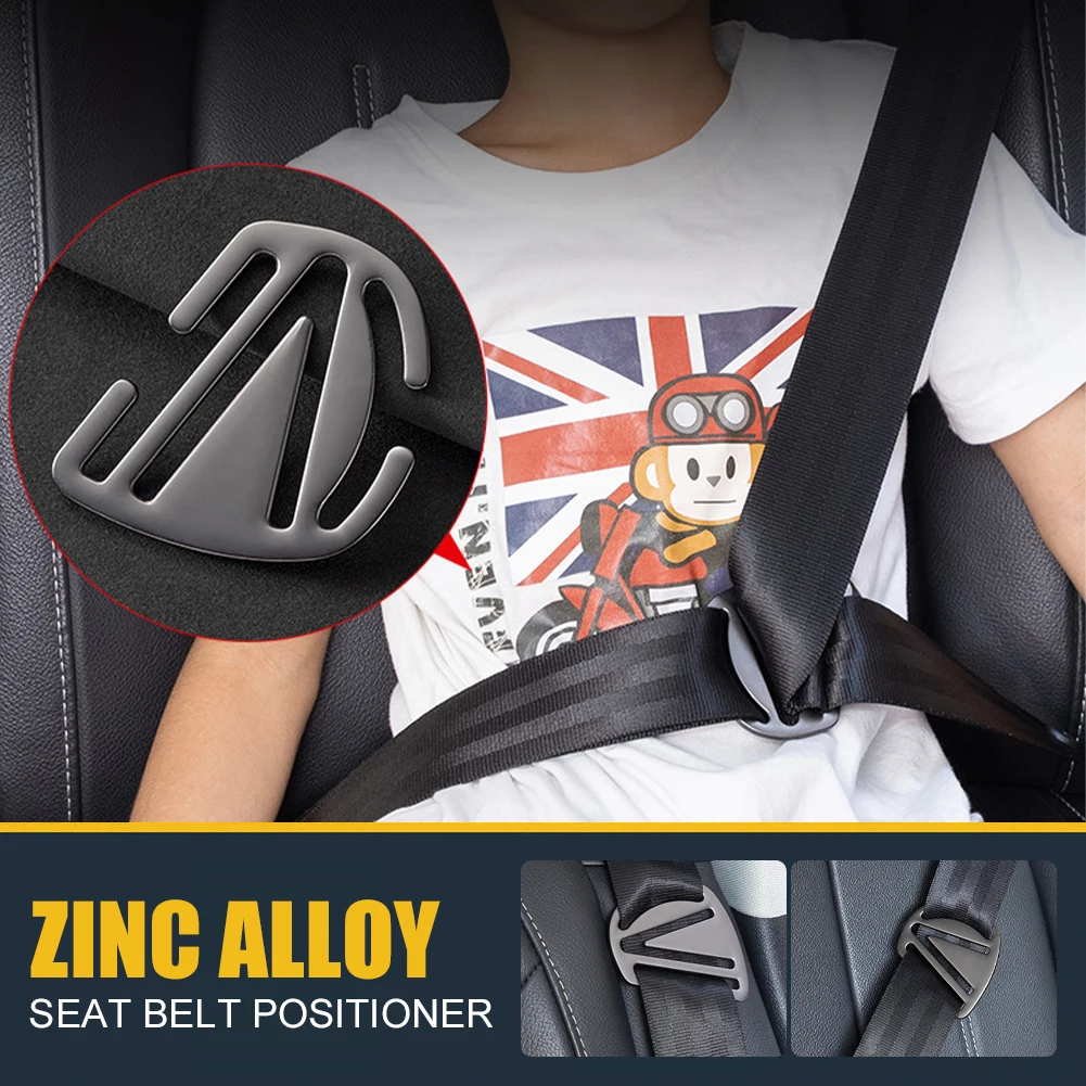 

Car Child Seat Belt Retainer Adjustment and Fixation Anti-stroke Belt Children Shoulder Guard Buckle Seatbelt Adjuster for Kids
